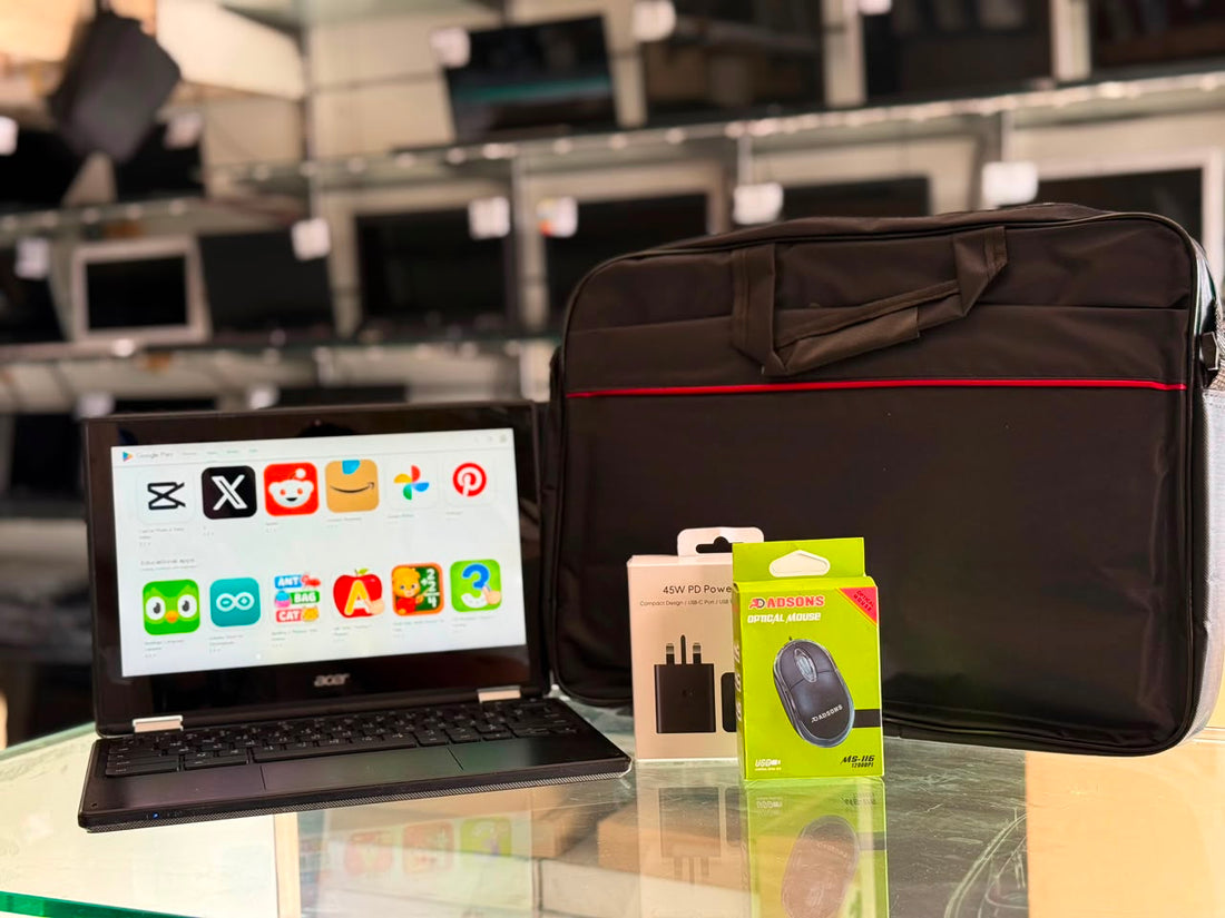 Acer 360° Rotation Touchscreen Laptop with FREE Mouse, Charger and Bag.