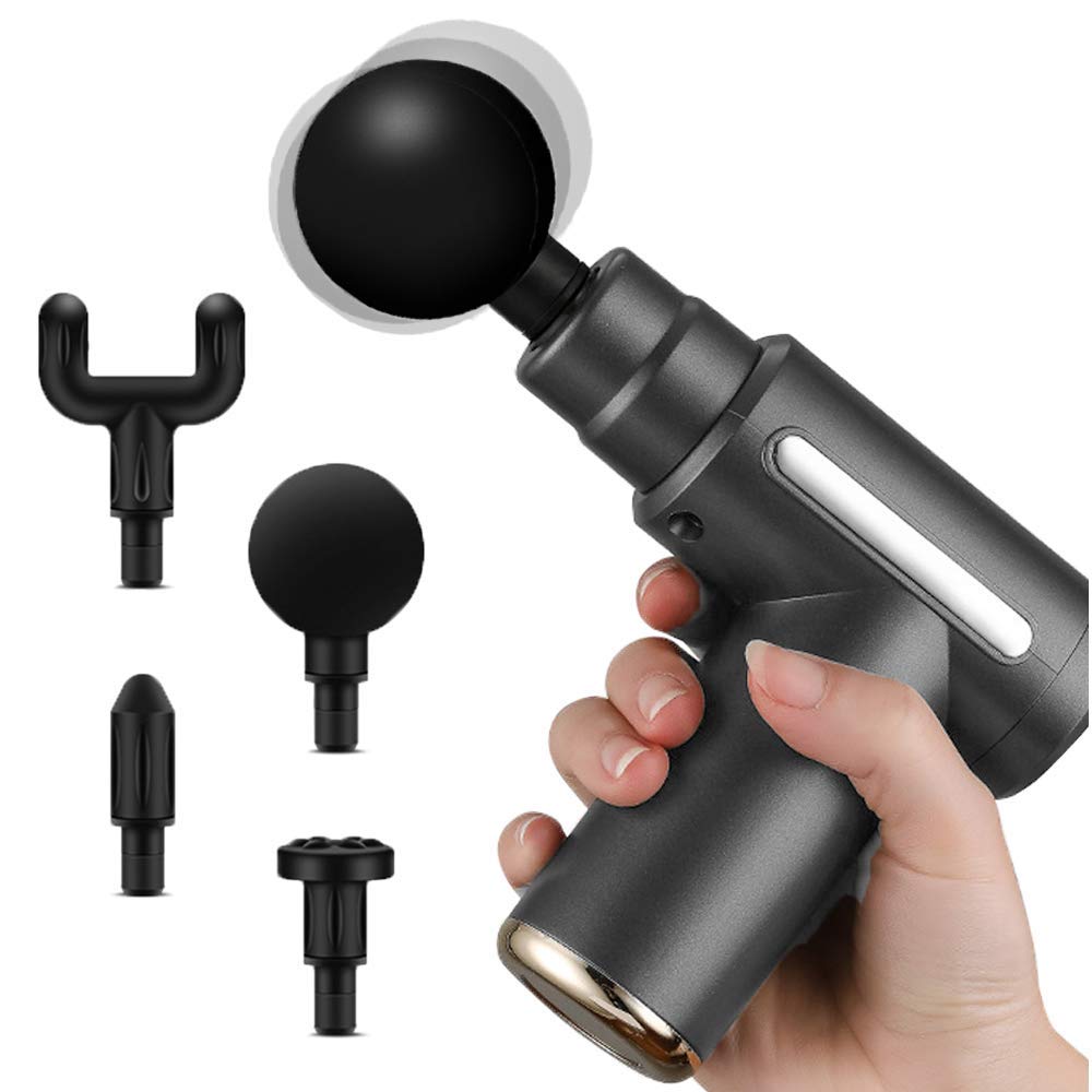 Massage Gun 5 in 1 Multifunctional Electric Full Body Massage Equipment Set for Deep Tissue Relief & Full Body Relaxation 6 Speeds